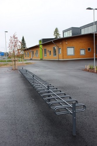 kaksipuolinen pyöräteline